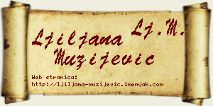 Ljiljana Mužijević vizit kartica
